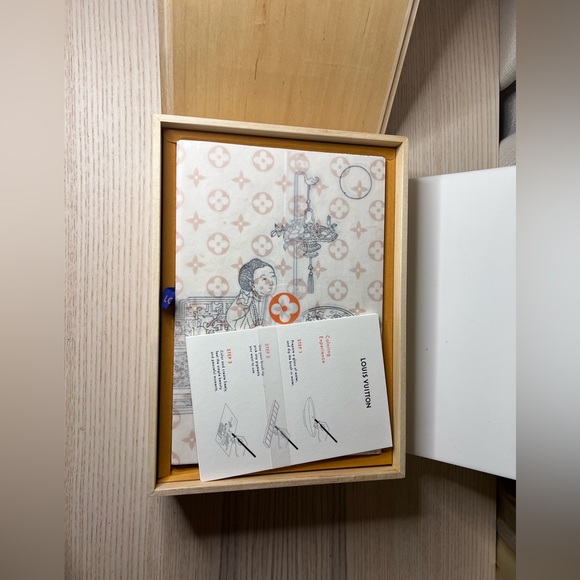 RARE!!!Louis Vuitton LV Chinese Art Painting Set Wooden Box - Picture 8 of 12